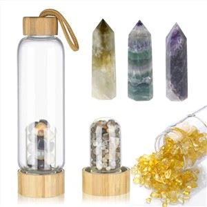 بطری آب شیشه ای کریستال