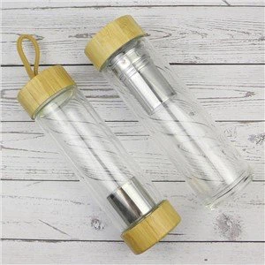 بطری آب شیشه ای دوجداره